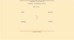 Desktop Screenshot of garythomas.info